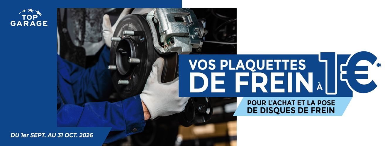 Vos plaquettes de frein à 1€