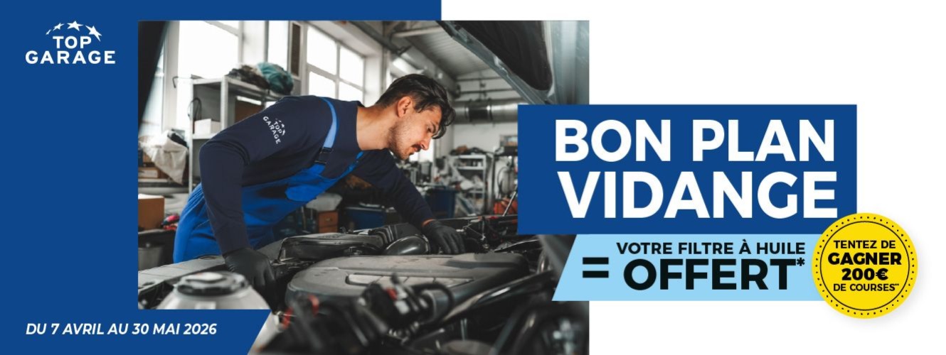 Bon plan vidange = filtre à huile offert*